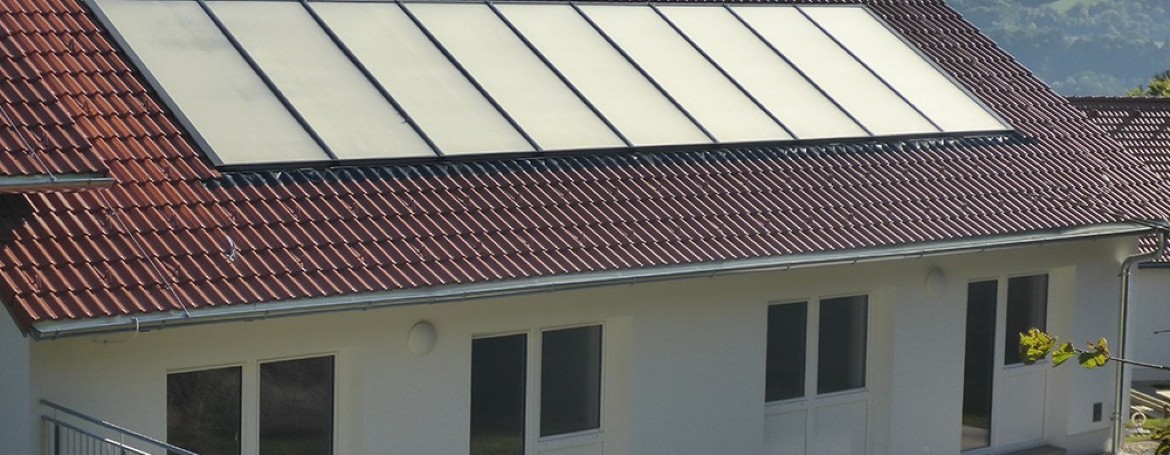 Solaranlage auf einem Dach